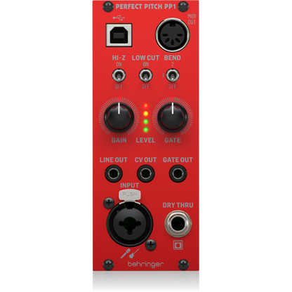 Behringer Perfect Pitch PP1 Eurorack Converter Module - Guitar and Audio to MIDI, USB, CV