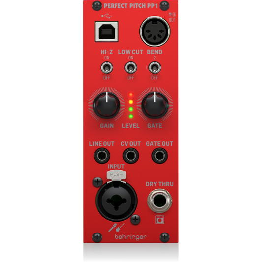 Behringer Perfect Pitch PP1 Eurorack Converter Module for Guitar and Audio to MIDI, USB, CV