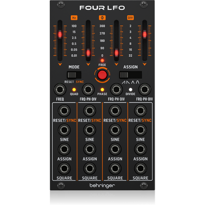Behringer Four LFO Eurorack Module - Quad LFO with Assignable Waveforms