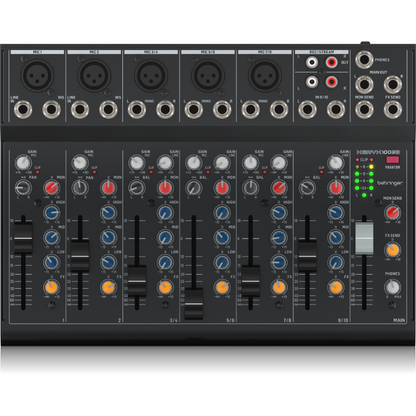 Behringer Xenyx 1003B 10-Channel Analog Mixer with 5 Mic Preamps and Battery Operation