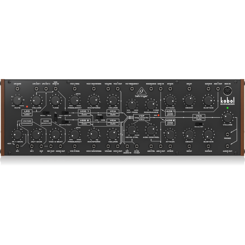 Behringer Kobol Expander Analogue Semi-Modular Synthesizer with 2 VCOs and Unique VCF in Eurorack Format — view 5