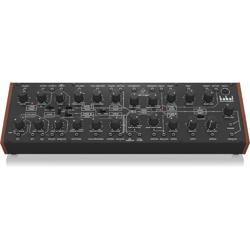 Behringer Kobol Expander Analogue Semi-Modular Synthesizer with 2 VCOs and Unique VCF in Eurorack Format — view 2