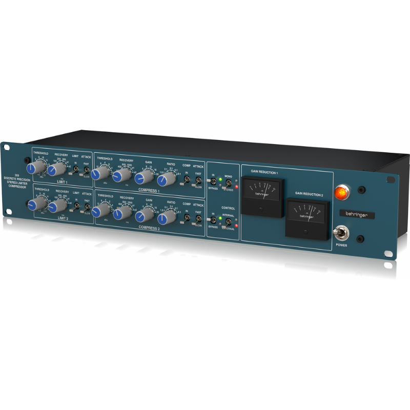 Behringer 369 2-Channel Precision Stereo Compressor and Limiter with Midas Transformers — view 4