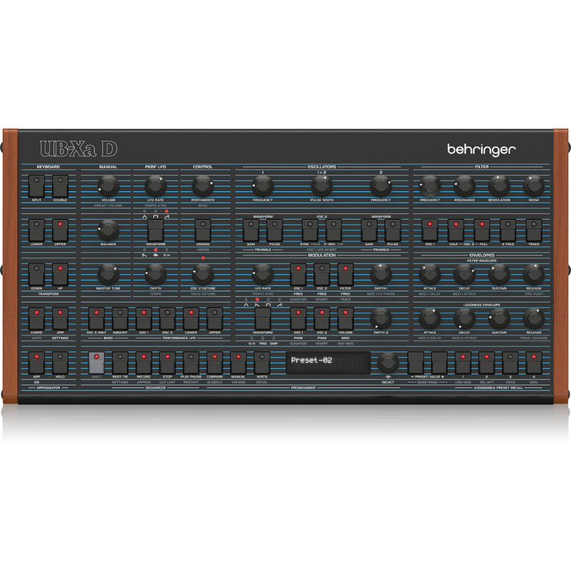 Behringer UBXA-D Analog Polyphonic Synthesizer 16-Voice Multi-Timbral Desktop with 8 Vintage Modes and Dual VCFs — view 2