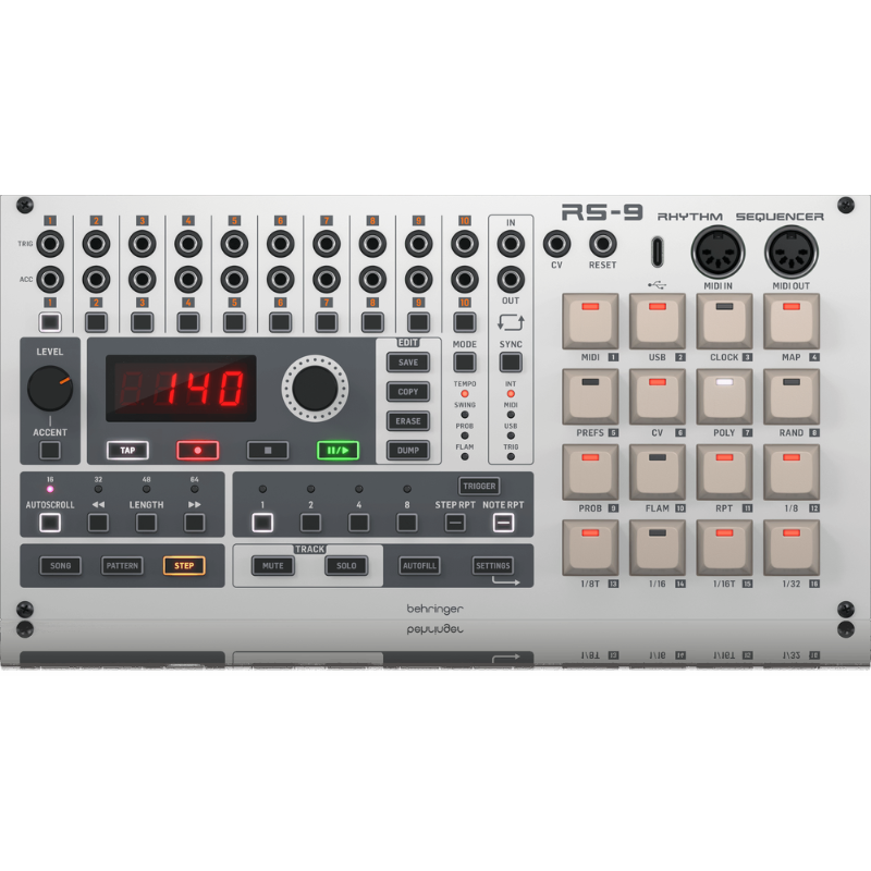 Behringer Rhythm Sequencer Module for Eurorack - 64-Step Sequencer with 10 Drum Channels — view 3