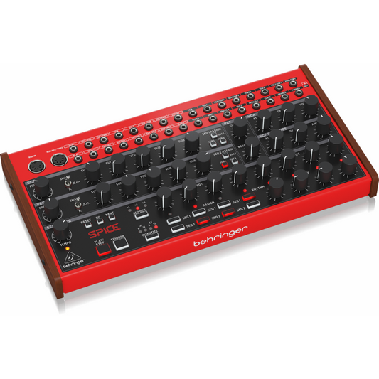 Behringer Spice Analog Semi-Modular Polyrhythmic Synthesizer with Dual 4-Step Sequencer