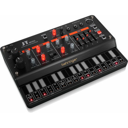 Behringer JT Mini Analog Polyphonic Synthesizer with 3 VCOs, Multi-Mode VCF, Arpeggiator, 16-Step Motion Sequencer