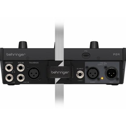 Behringer P24 StageConnect Personal Monitor Mixer with 13 Stereo Channels and 60-mm Faders — view 6