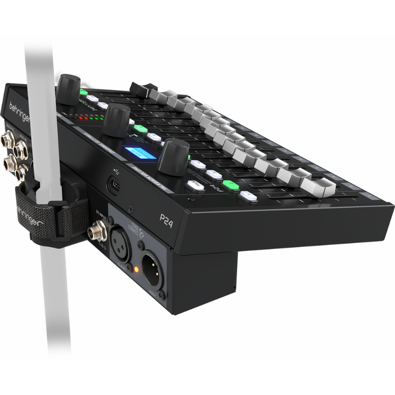 Behringer P24 StageConnect Personal Monitor Mixer with 13 Stereo Channels and 60-mm Faders — view 3