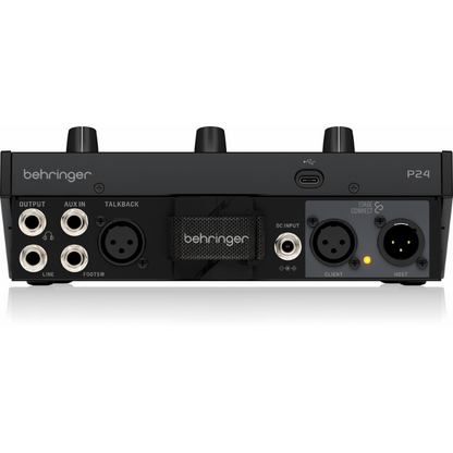Behringer P24 StageConnect Personal Monitor Mixer with 13 Stereo Channels and 60-mm Faders — view 2