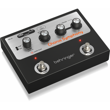 Behringer Chorus Symphony Vintage Modulation Pedal with BBD Chorus and Vibrato Modes