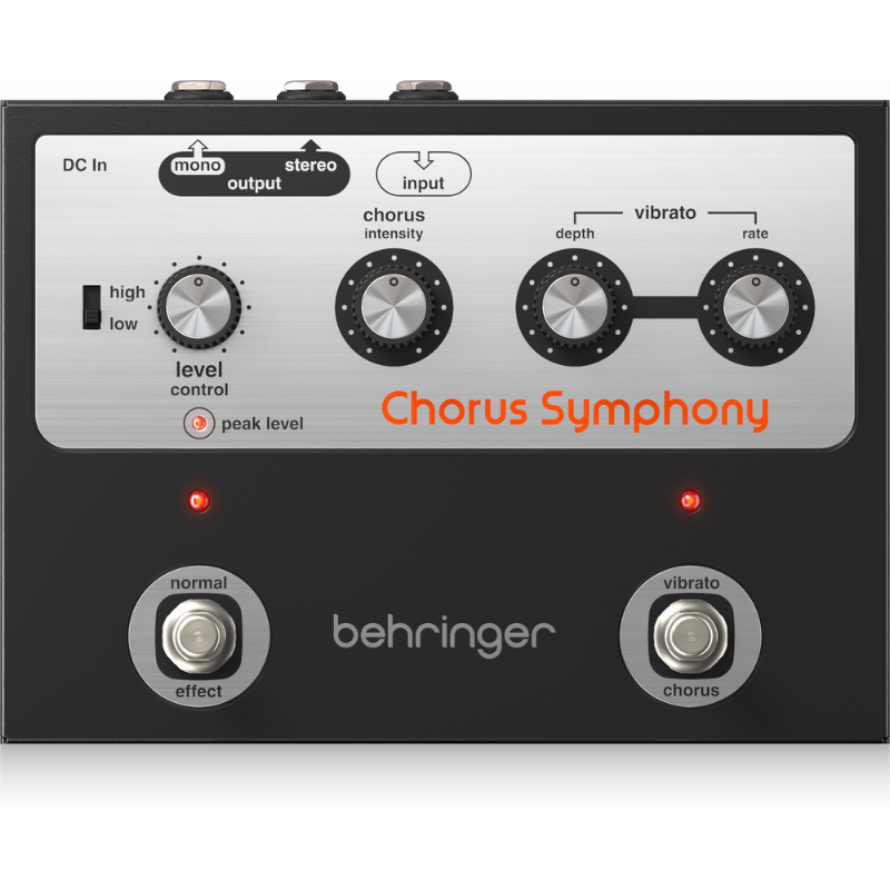 Behringer Chorus Symphony Vintage Modulation Pedal with BBD Chorus and Vibrato Modes — view 4