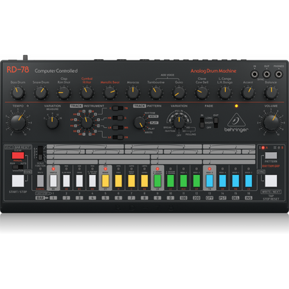 Behringer RD-78 Analog Drum Machine with 15 Drum Sounds, 34 Rhythm Presets, 16-Step Sequencer — view 4