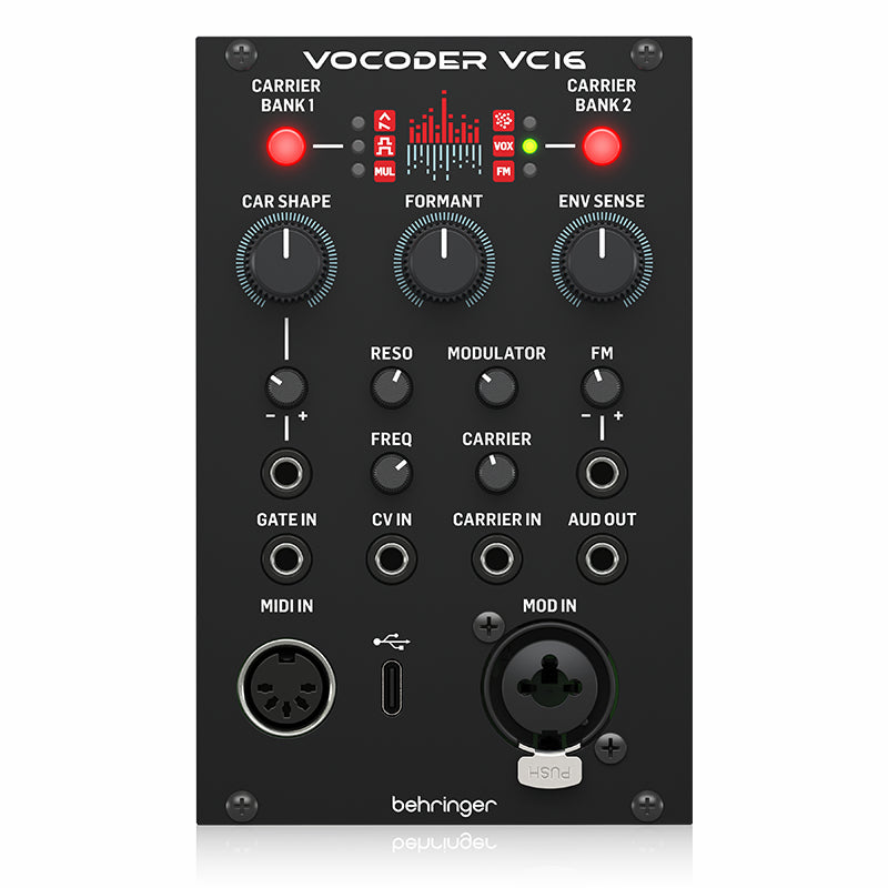 Behringer VC16 16-Band Vocoder Eurorack Module with 6 Synthesis Engines — view 2