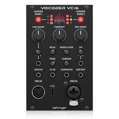 Behringer VC16 16-Band Vocoder Eurorack Module with 6 Synthesis Engines — view 2