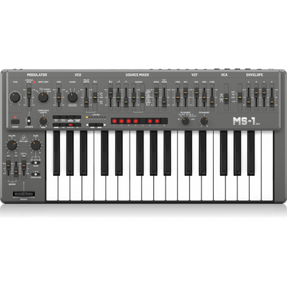 Behringer MS-1 MK II-GY Analog Synthesizer with 32 Keys, 3340 VCO, VCF, 32-Step Sequencer, and Arpeggiator — view 4