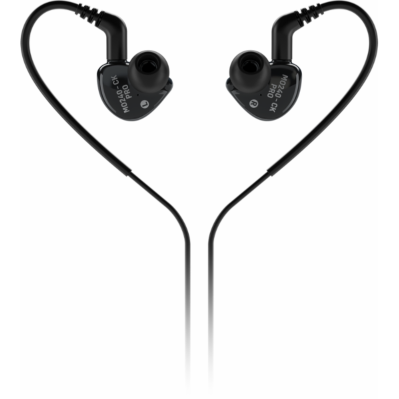Behringer MO240-CK Pro In-Ear Studio Monitoring Earphones Black — view 3