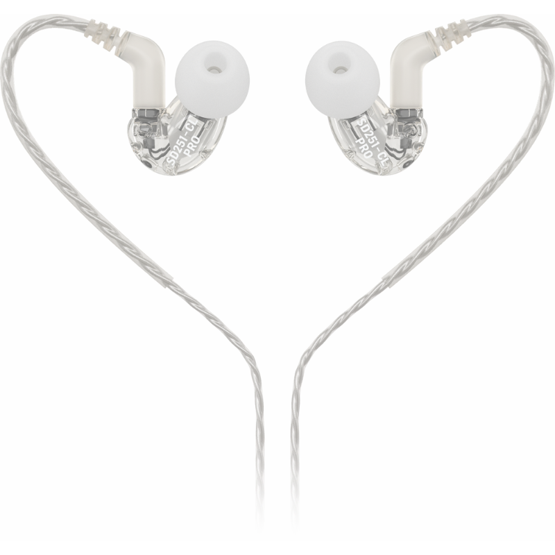 Behringer SD251-CL Pro In-Ear Monitoring Earphones Clear — view 3