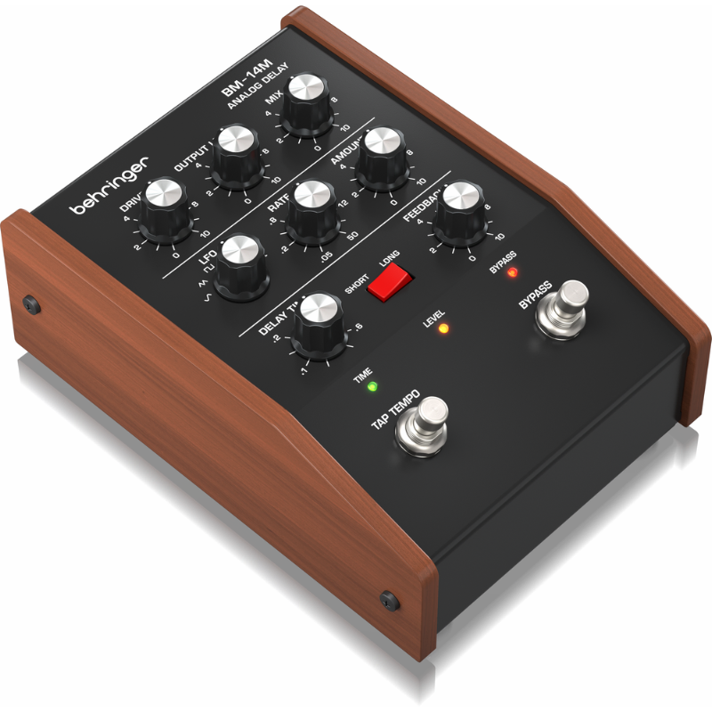 Behringer BM-14M Vintage Analog Delay Pedal with 1000 ms Delay Time and MIDI Control