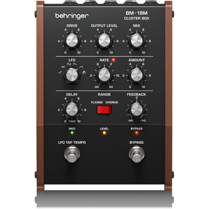 Behringer BM-18M Vintage Analogue ClusterFlux Pedal with Chorus, Flanger, Vibrato Effects, Tap Tempo, USB/MIDI Control — view 3