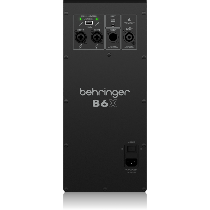 Behringer B6X 800-Watt Powered Column Loudspeaker with Digital Mixer and Bluetooth Streaming — view 4
