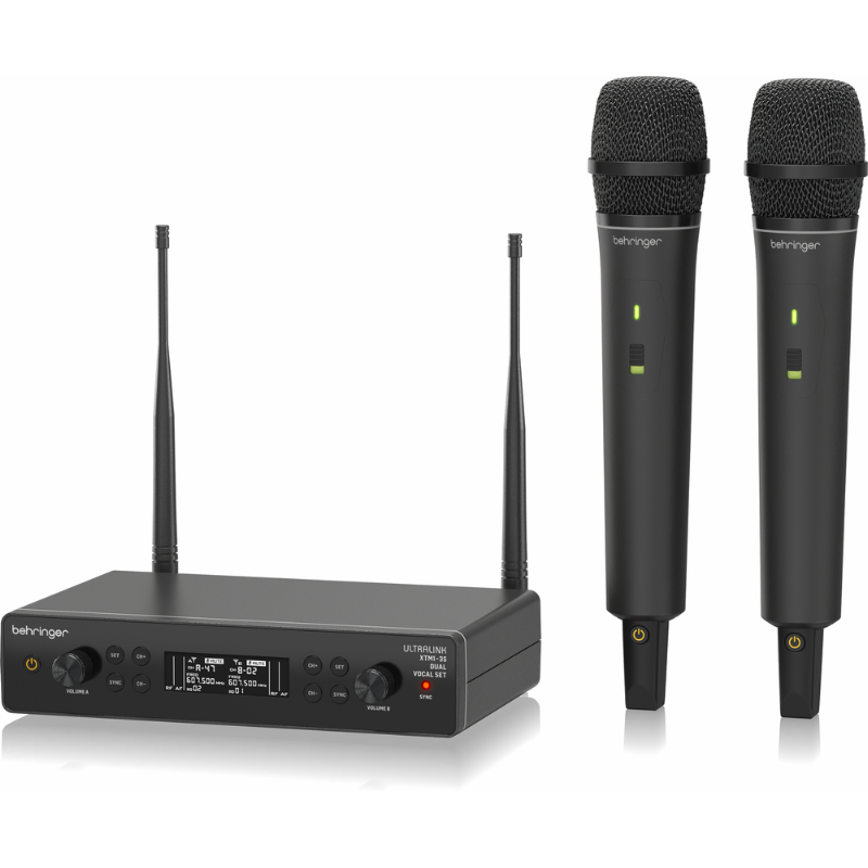 Behringer XTM1-35 Dual UHF Wireless Microphone System with 2 Handheld Mics and Dual-Channel Receiver — view 6