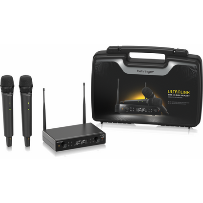 Behringer XTM1-35 Dual UHF Wireless Microphone System with 2 Handheld Mics and Dual-Channel Receiver — view 2