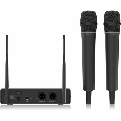 Behringer XTM1-35 Dual UHF Wireless Microphone System with 2 Handheld Mics and Dual-Channel Receiver — view 3