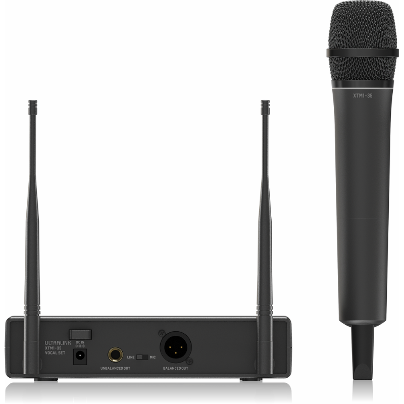 Behringer XTM1-35 UHF Wireless Microphone System with Handheld Mic and Single-Channel Receiver — view 3