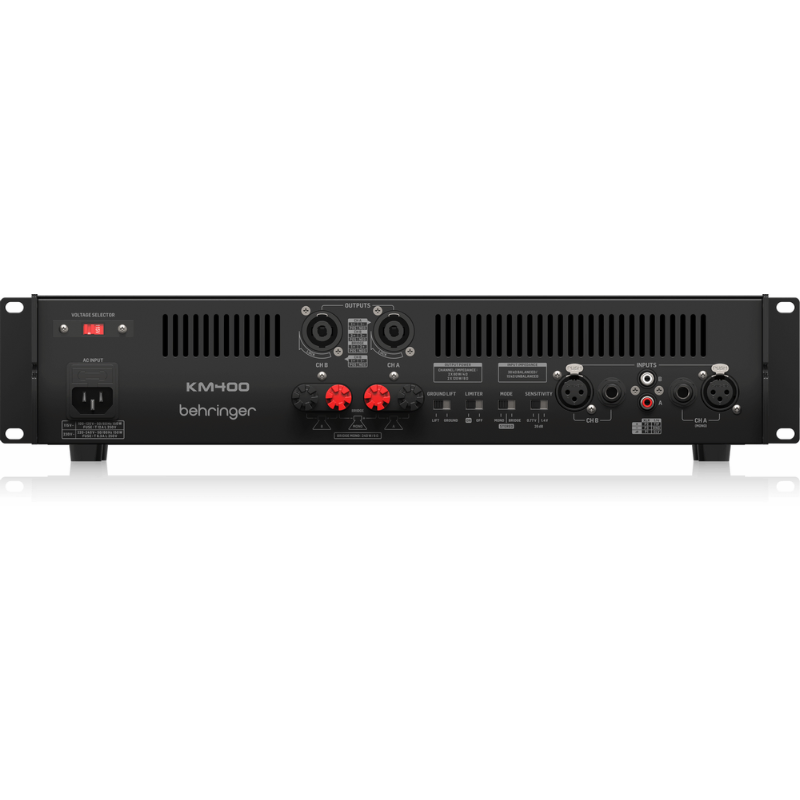 Behringer KM400 400-Watt Professional Stereo Power Amplifier — view 2
