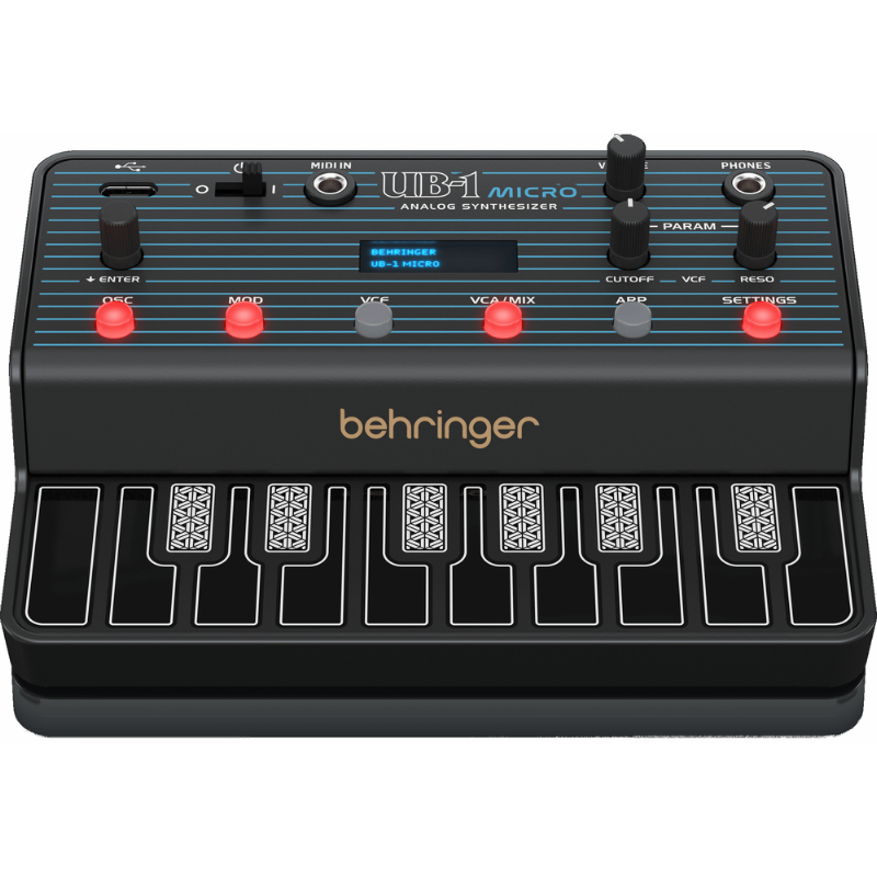 Behringer UB-1 Portable Analogue Synthesizer with Dual DCO OSCs, Sub and Noise Generator, Classic VCF and Arpeggiator — view 4