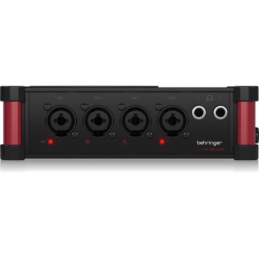 BEHRINGER FLOW 4VIO StageConnect I/O Extender with 4 Microphone Preamps and USB Audio/MIDI