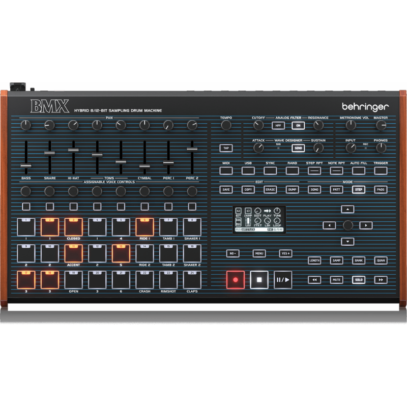 Behringer BMX Classic Hybrid Drum Machine with 64-Step Sequencer and Sample Recording — view 3