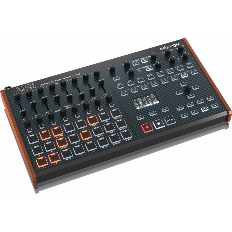 Behringer BMX Classic Hybrid Drum Machine with 64-Step Sequencer and Sample Recording