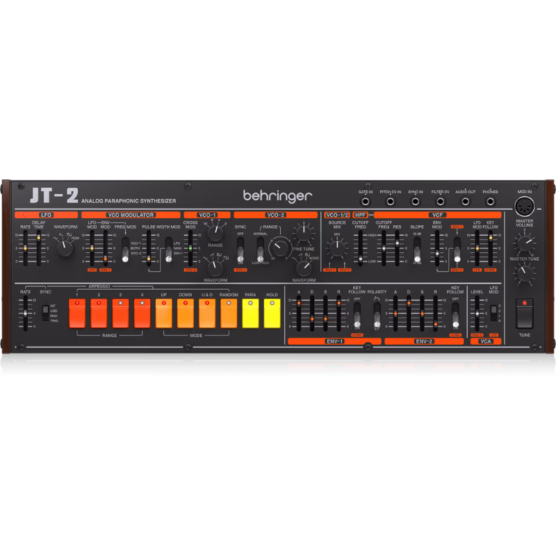 Behringer JT-2 Euro Rack Analog Synthesizer with Dual VCOs, VCF, HPF and Arpeggiator — view 3