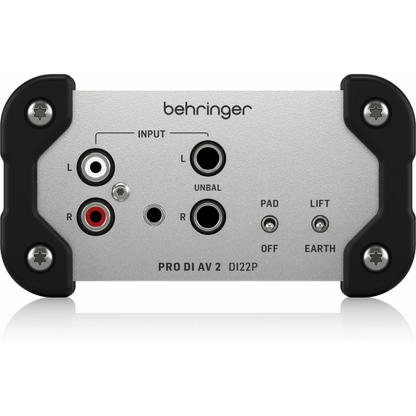 Behringer DI 22P Passive Stereo DI Box with Pro-Level Isolation