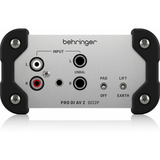 Behringer DI 22P Passive Stereo DI Box with Pro-Level Isolation