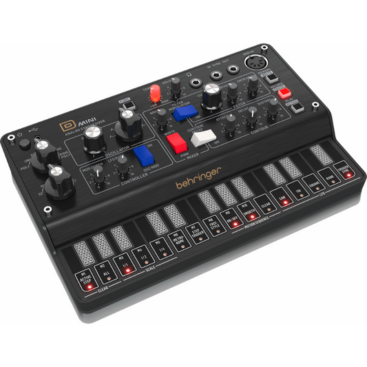 Behringer D Mini Portable Analog Synthesizer with 3 VCOs, 1 VCF, 1 LFO & 1 Envelope
