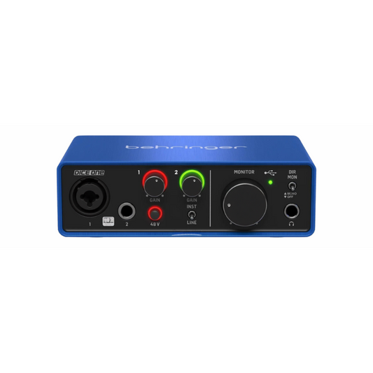 Behringer Dice 1U2 USB Audio Interface 192kHz 1 Mic Pre