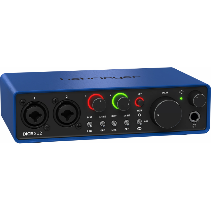 Behringer Dice 2U2 USB Audio Interface 192kHz 2 MIC Pre — view 2