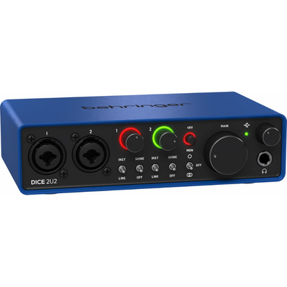 Behringer Dice 2U2 USB Audio Interface 192kHz 2 MIC Pre — view 2