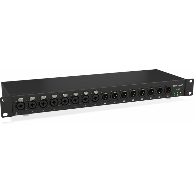 Behringer SC88 StageConnect Interface 8 XLR Outputs 8 Combo Line Inputs Ultranet In/Out Remote Power — view 2