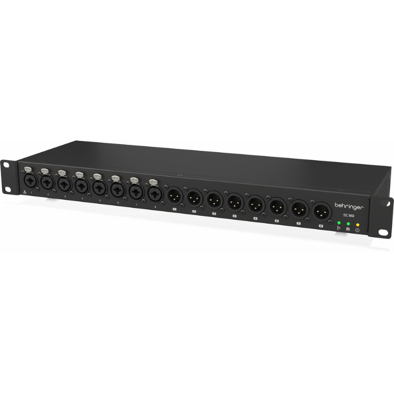 Behringer SC88 StageConnect Interface 8 XLR Outputs 8 Combo Line Inputs Ultranet In/Out Remote Power — view 3
