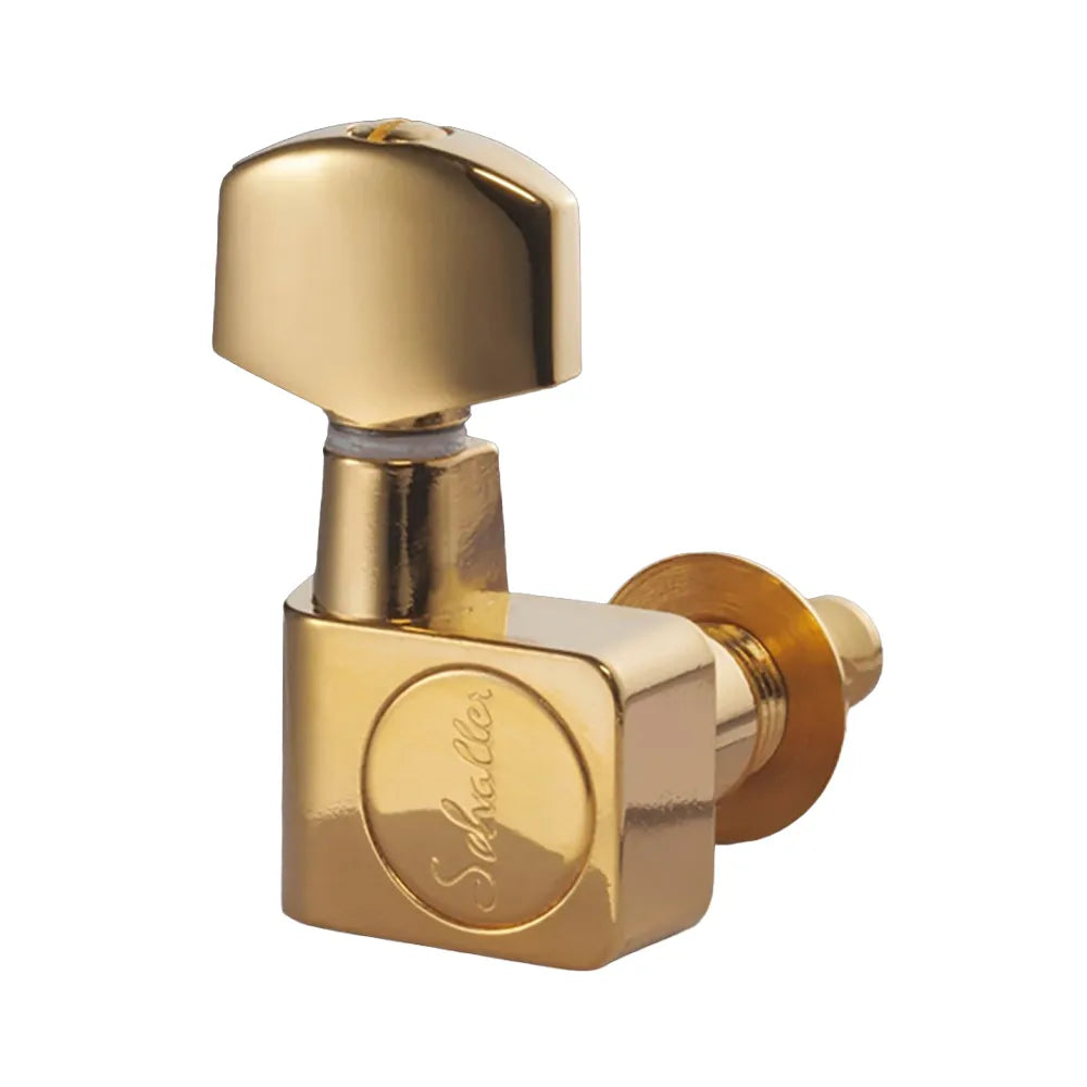 Schaller 6-in-Line Machine Heads Gold for F-Style Guitars