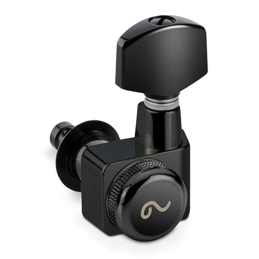Schaller 6-in-Line Locking Machine Heads F-Series Black Left-Hand 1:18 Ratio