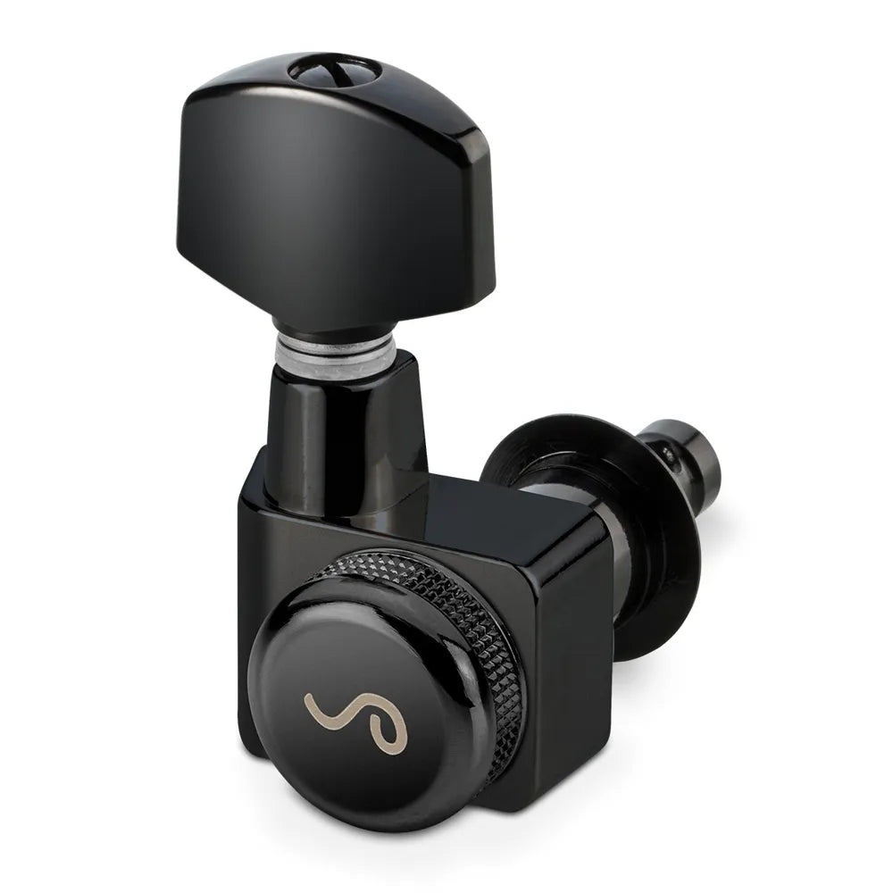Schaller 6-in-Line Locking Machine Heads F-Series Black 1:18 Ratio
