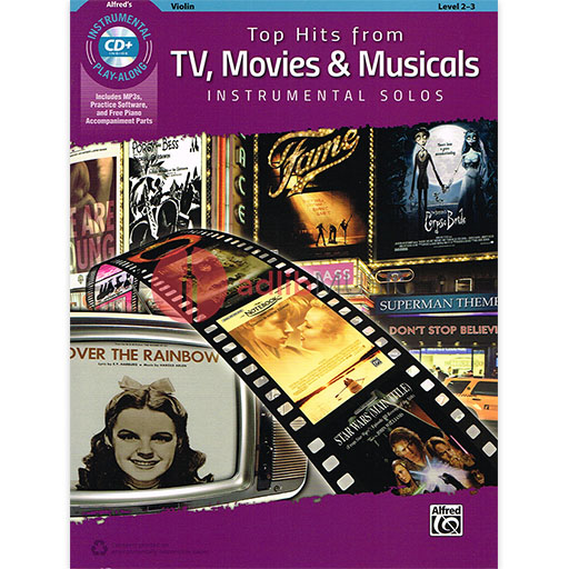 Top Hits from TV Movies & Musicals Violin Book with CD