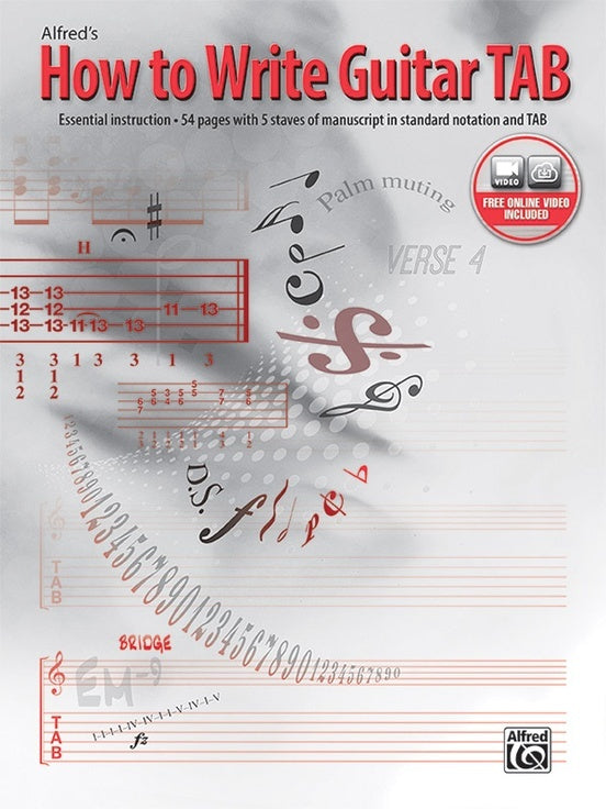 Alfred's How To Write Guitar Tab Book/Oa