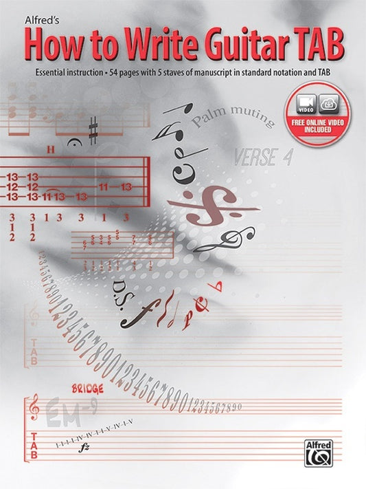 Alfred's How To Write Guitar Tab Book/Oa
