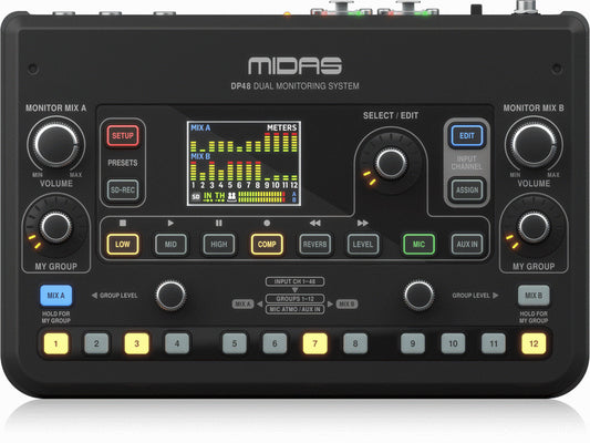 Midas Dp48 Dual Ch Personal Monitor Mixer
